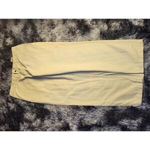 Columbia Sportswear Straight Leg Khaki Canvas Chino Pants Men's 34x32 Tan Cream